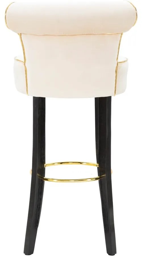 Sgabello da bar in velluto crema 96 cm Luxy - Mauro Ferretti