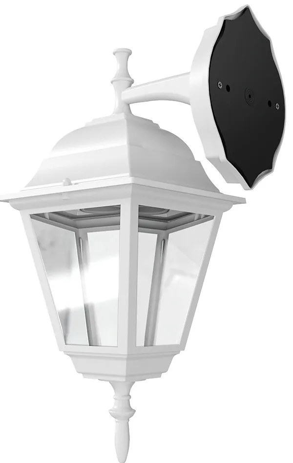 Applique Lanterna da Esterno IP54 E27 Bianca - Serie ALFIERI 1B