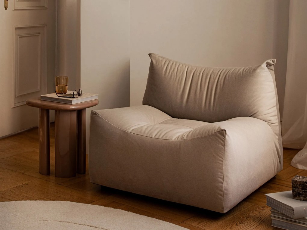 Poltrona Tove in velluto – 83x97x70 cm
