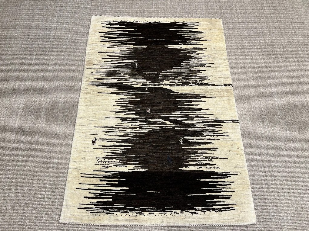 Loribaft Tappeto persiano 110x150 Beige (Iran) Annodato A Mano