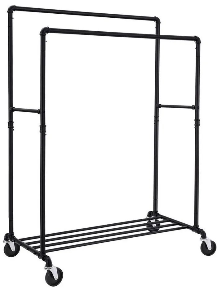 Appendiabiti da terra mobile LINEA, nero