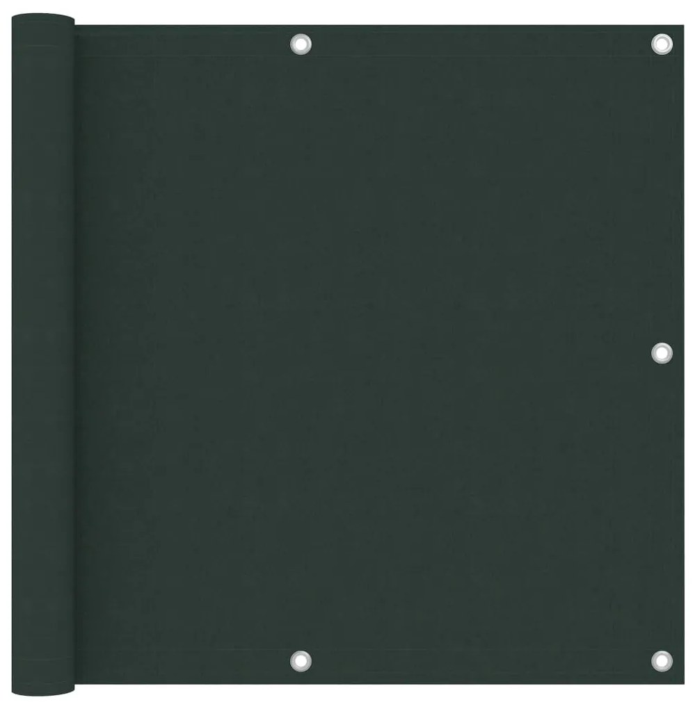 Paravento Da Balcone Verde Scuro 90x600 Cm Tessuto Oxford /
