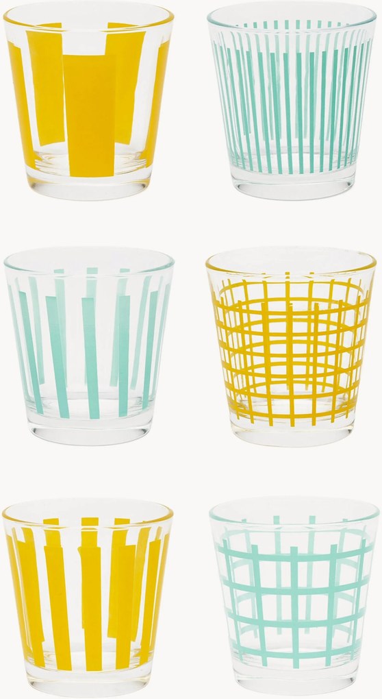 Set di 6 bicchieri Elba
