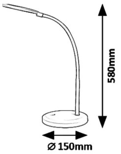 Rabalux 5429 - LED Lampada da tavolo dimmerabile con funzione Touch TIMOTHY LED/7,5W/230V