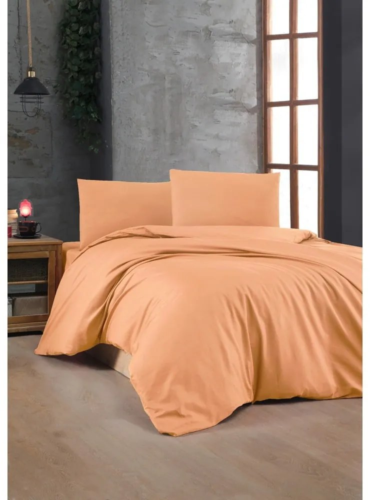Biancheria da letto arancione in cotone renforcé per letto matrimoniale 200x200 cm – Mijolnir