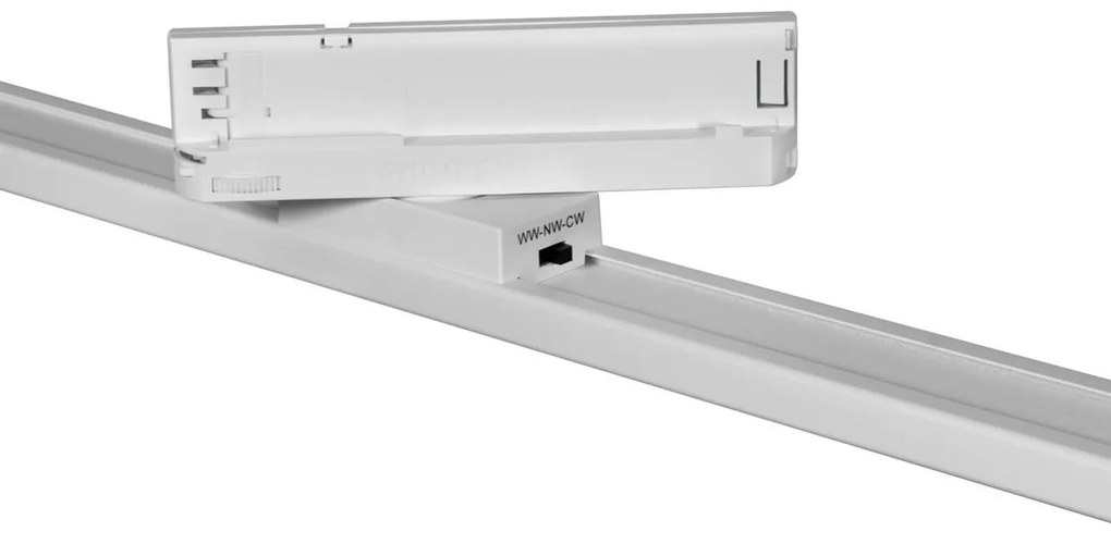 Lampada LED Lineare 42W binario Trifase 120cm 90° con driver Philips Colore Bianco Variabile CCT