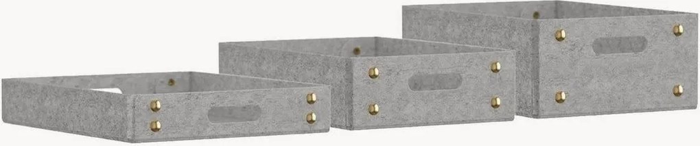 Set di 3 scatole portaoggetti Mon