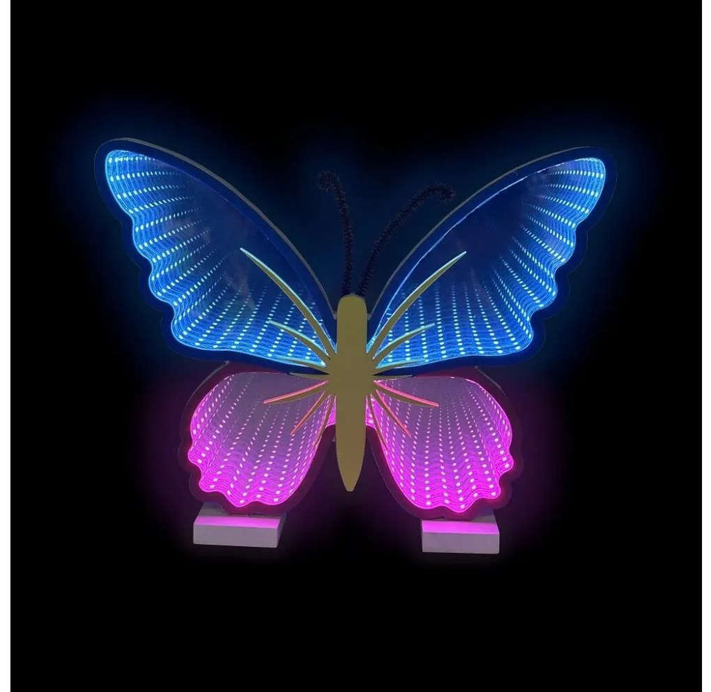 2Kids Toys - Neon a LED da tavolo LED/5W/USB a forma di farfalla