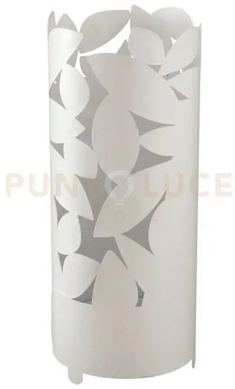 Porta ombrelli autunno bianco in ferro d.23cm,h.55cm