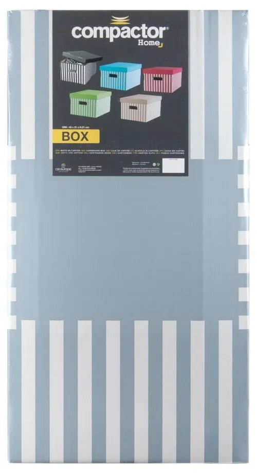 Scatole di cartone con coperchio in set da 2 pezzi Stripes - Compactor