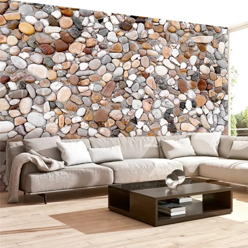 Fotomurale  Stone Beach  Colore Marrone, Dimensioni e Misure 100x70