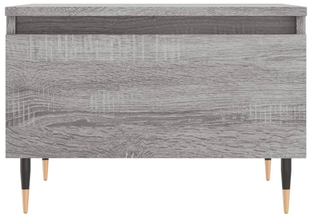 Tavolino da salotto grigio sonoma 50x46x35 cm legno multistrato