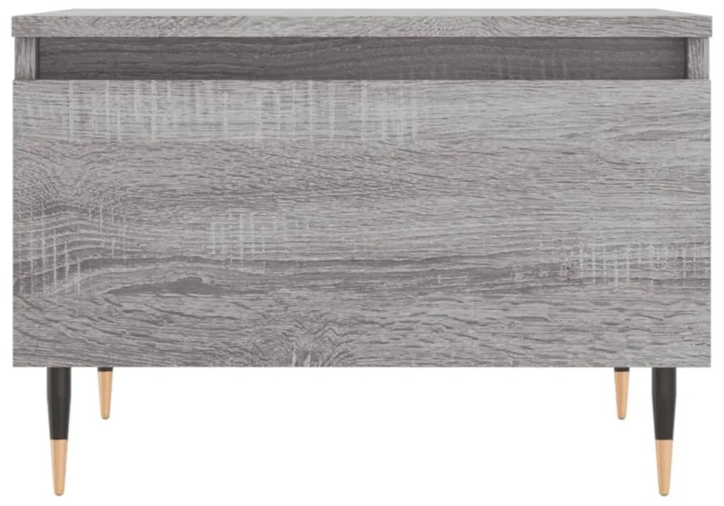 Tavolino da salotto grigio sonoma 50x46x35 cm legno multistrato