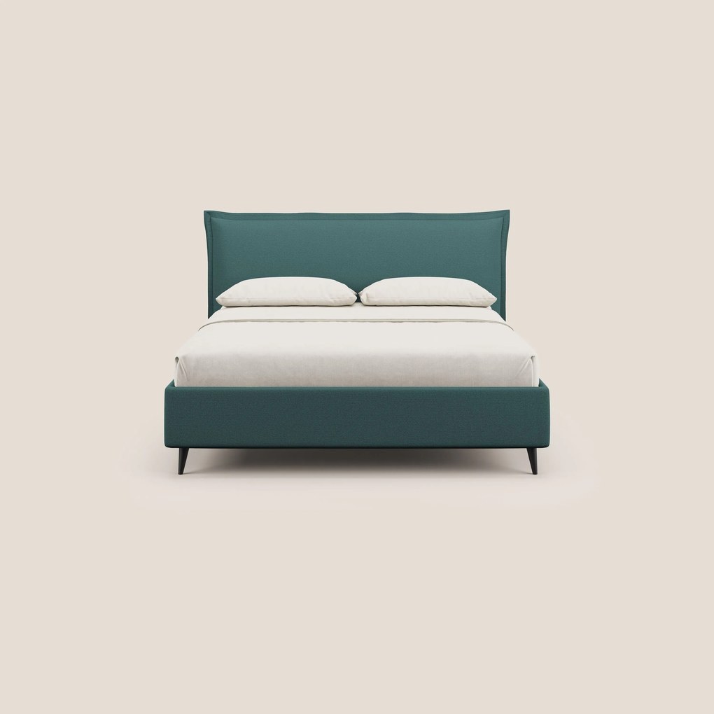 Hans letto contenitore imbottito minimal in tessuto simil cotone impermeabile T19