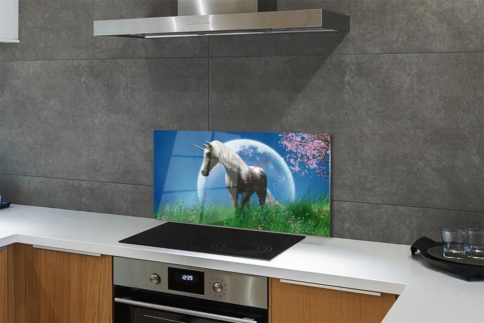 Rivestimento parete cucina Campo lunare di unicorno 100x50 cm