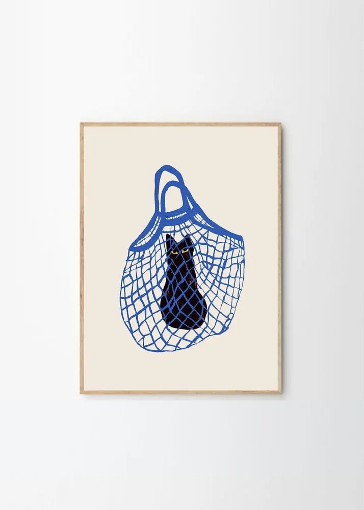 Poster 30x40 cm The Cat’s In The Bag – Chloe Purpero Johnson – The Poster Club