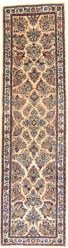 Sarouk Tappeto persiano 80x280 Rosso (Iran) Annodato A Mano