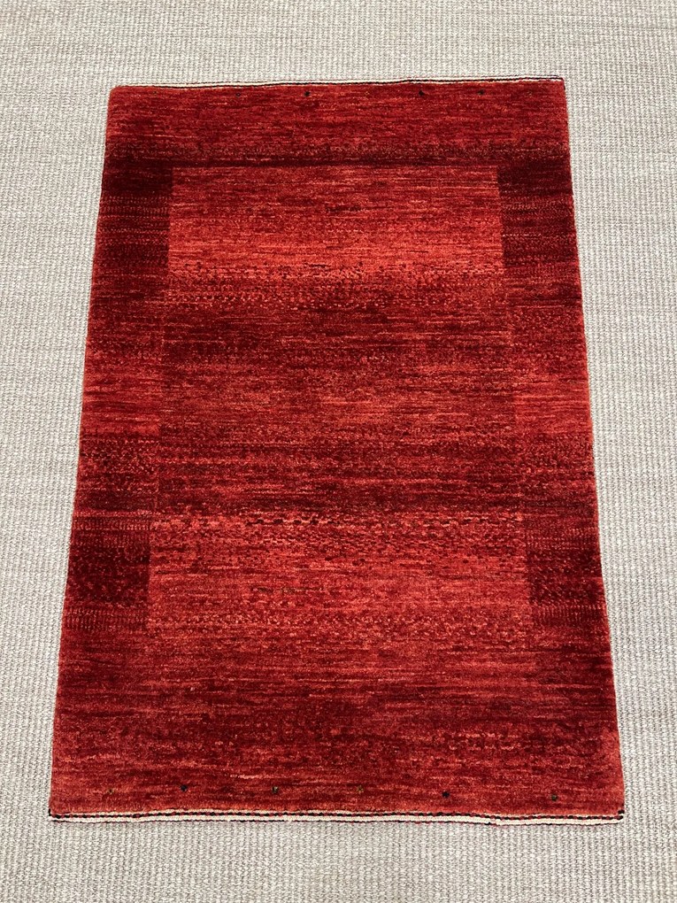 Loribaft Tappeto persiano 90x70 Rosso (Iran) Annodato A Mano