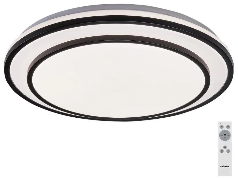 Rabalux 2130 - Plafoniera LED dimmerabile LUPITA LED/40W/230V nera + telecomando