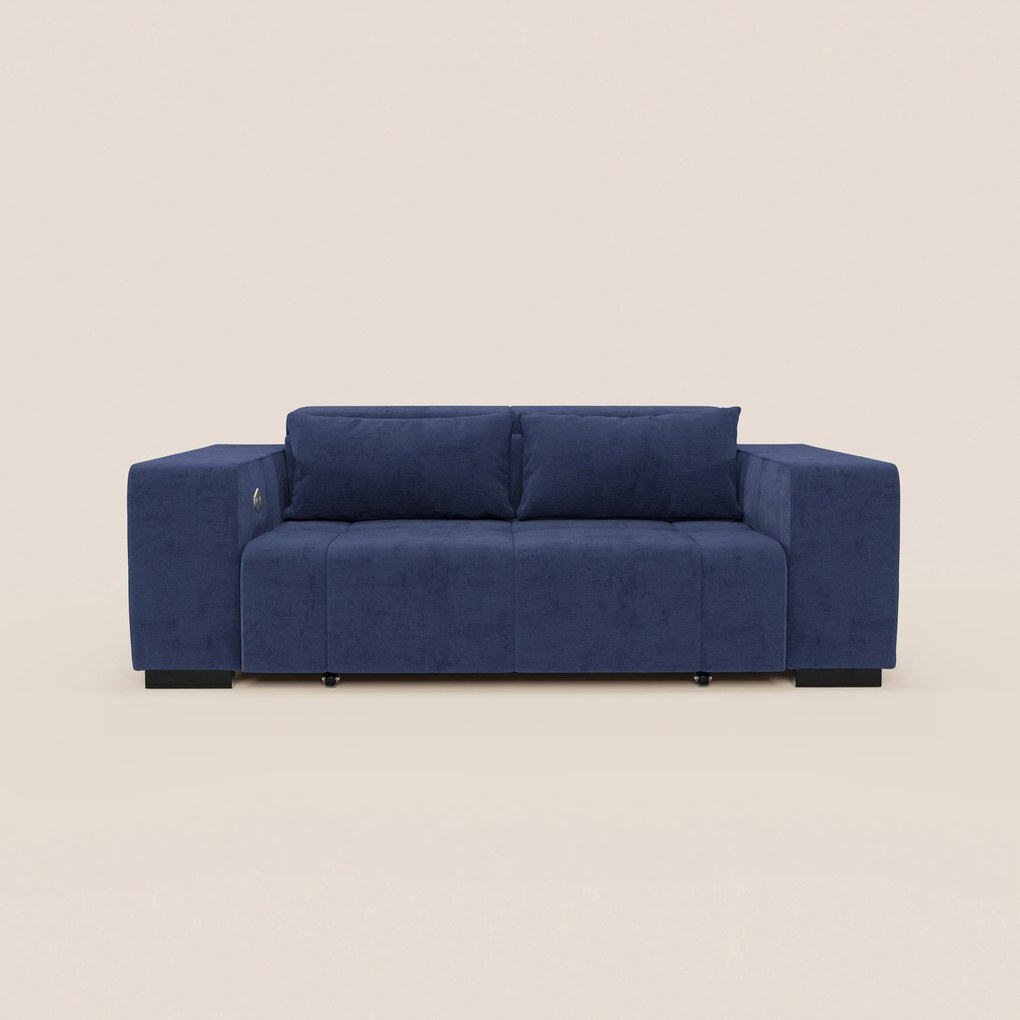 Monarch Divano con Relax Elettrico per allungamento sedute e Poggiatesta Reclinabile in tessuto morbido smacchiabile T31