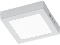 Plafoniera Soffitto Interno Led Quadrata Bianca 17per17 cm Zeus GD Trio