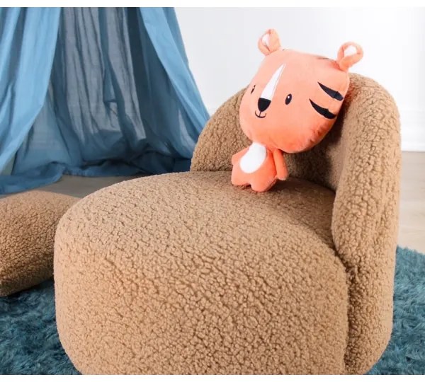 Poltroncina per bambini PIXI Ø 46 cm marrone
