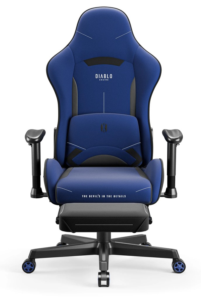 Poltrona da gaming in tessuto blu navy Diablo X-Starter