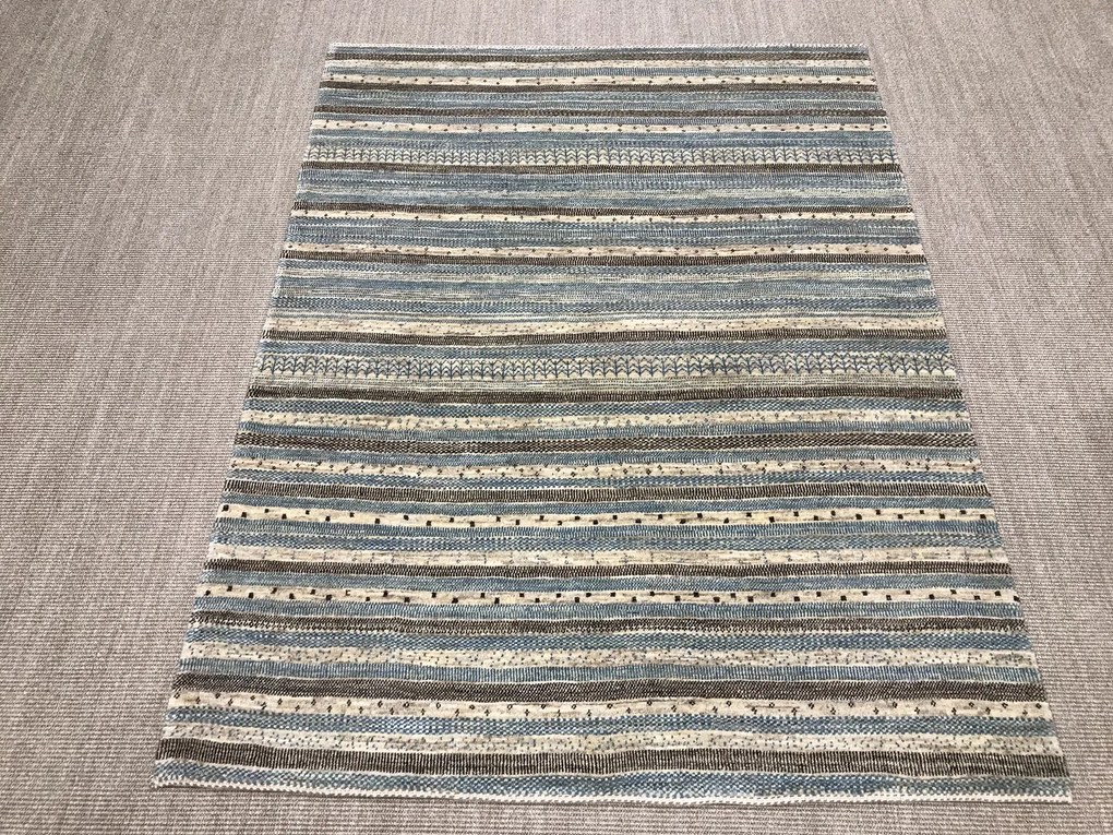 Loribaft Tappeto 150x200 Beige (Iran) Annodato A Mano
