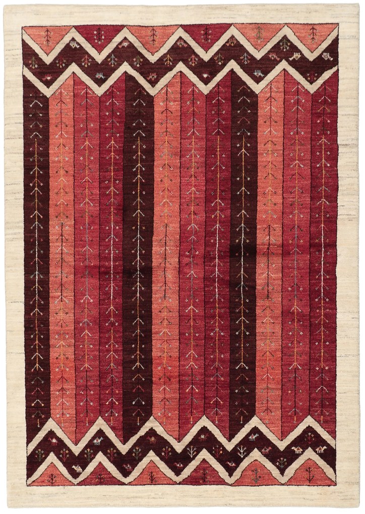 Gabbeh Tappeto 170x240 (Iran) Annodato A Mano