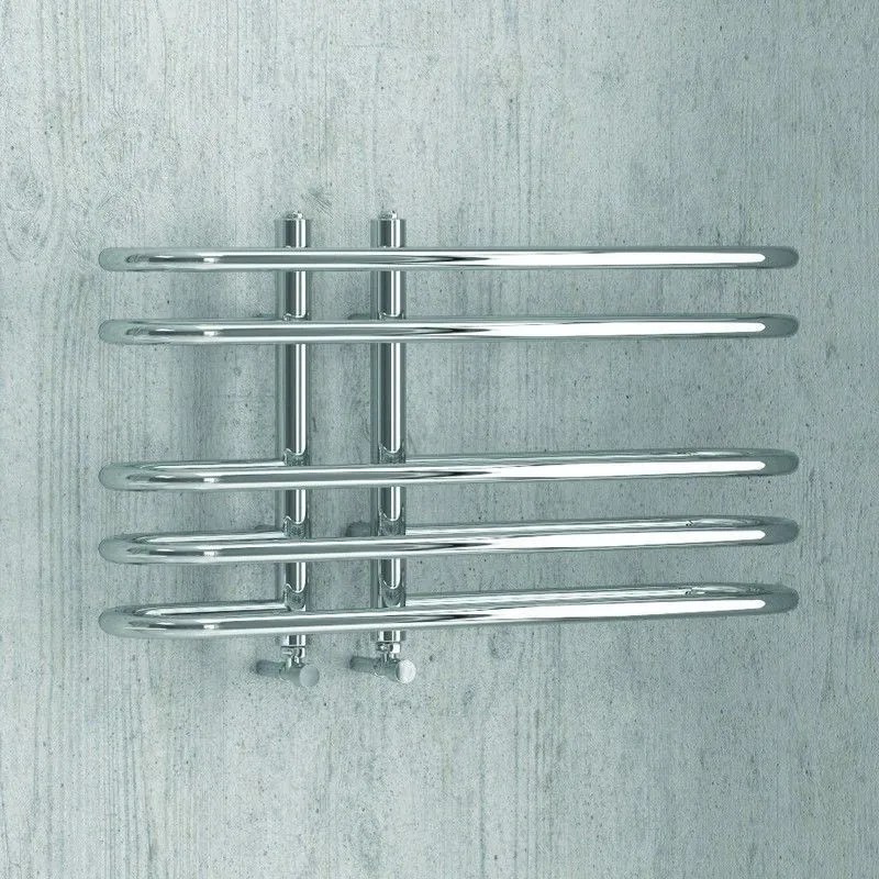 Kamalu - Scalda salviette termoarredo 700x400mm finitura cromata | KAM-379