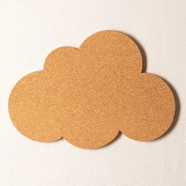 Nuvoletta da parete in sughero Cork NATURAL - Sklum