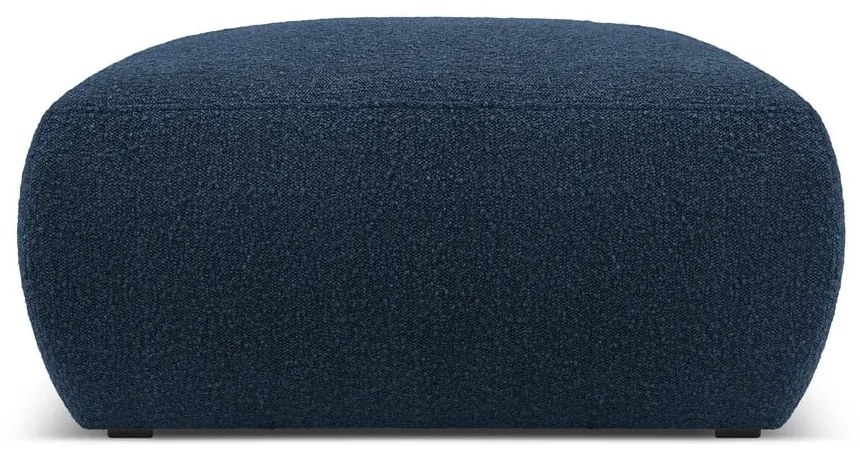 Sgabello in tessuto bouclé blu scuro Molino - Micadoni Home