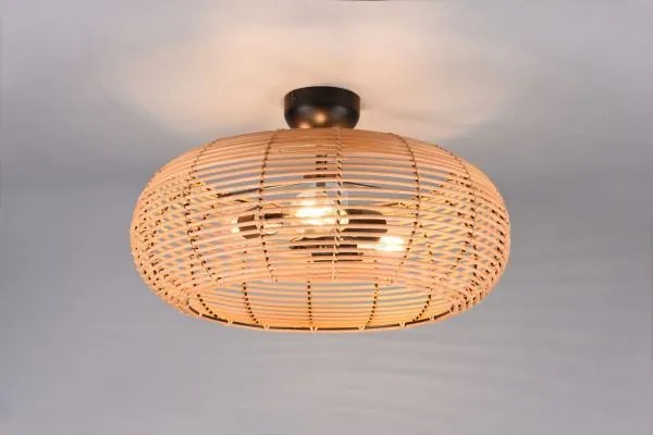 Plafoniera inga reticolo rattan naturale 612200336