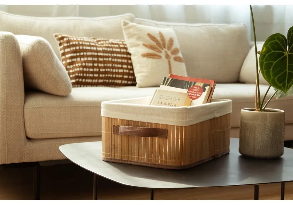 Cesto portaoggetti in bambù marrone Carossa - Compactor