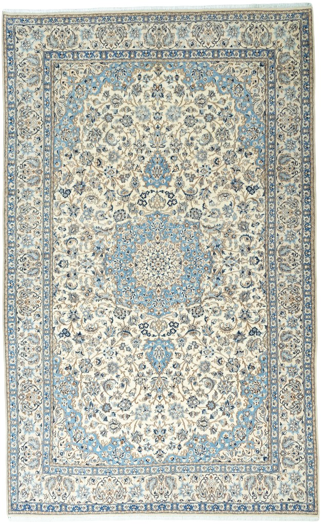 Nain Tappeto persiano 360x230 Beige (Iran) Annodato A Mano