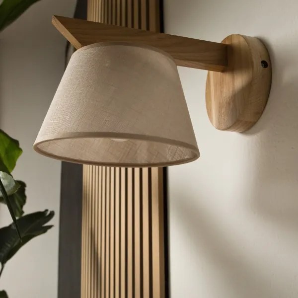 Lampada da parete ANTONIO 1xE14/40W/230V rovere