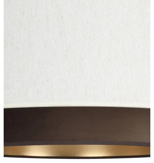 Plafoniera da soffitto NATIA 1xE27/60W/230V Ø 45 cm bianco/marrone