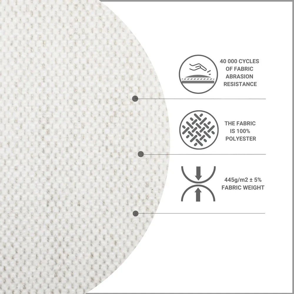 Letto matrimoniale imbottito crema con contenitore 160x200 cm Tate - Maison de Rêve