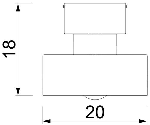 Plafoniera MARTI 1xE27/15W/230V bianco/cromo