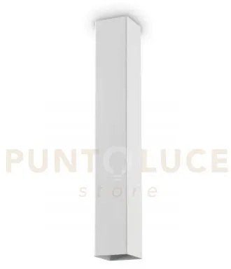 Look square lampada da soffitto 1 luce attacco gu10  6x40cm bianco