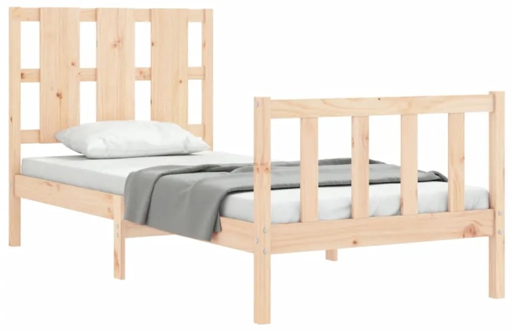Giroletto con testiera small single in legno massello