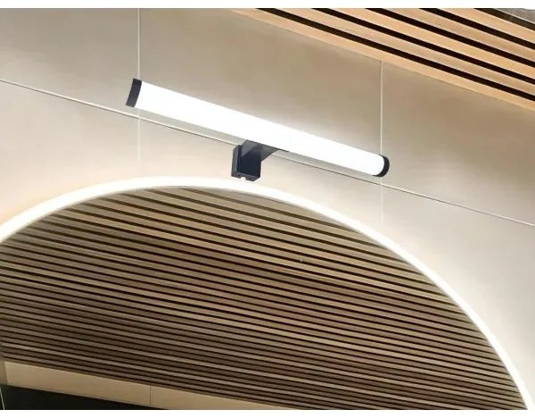 Lampada a LED per specchio da bagno 8W/230V 30 cm IP44 nero