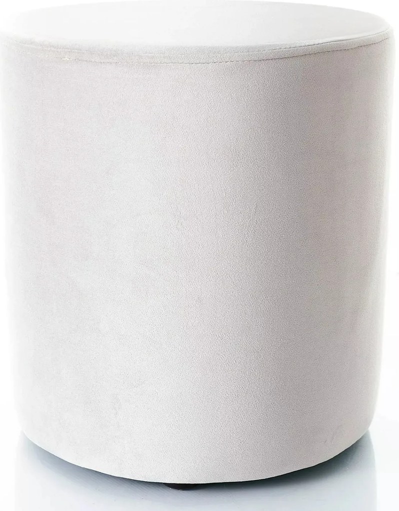 Pouf Doti B Velvet in velluto grigio chiaro – 38x38x42 cm