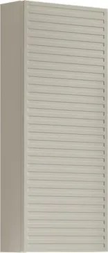 Pensile bagno Pixel Stripes laccato opaco grigio pastello, 1 anta apertura da sinistra P 17 x L 30 x H 80 cm