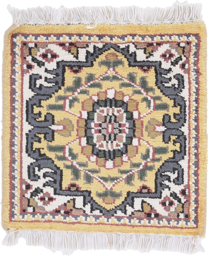 Agra Tappeto orientale 30x30 (Indian) Annodato A Mano
