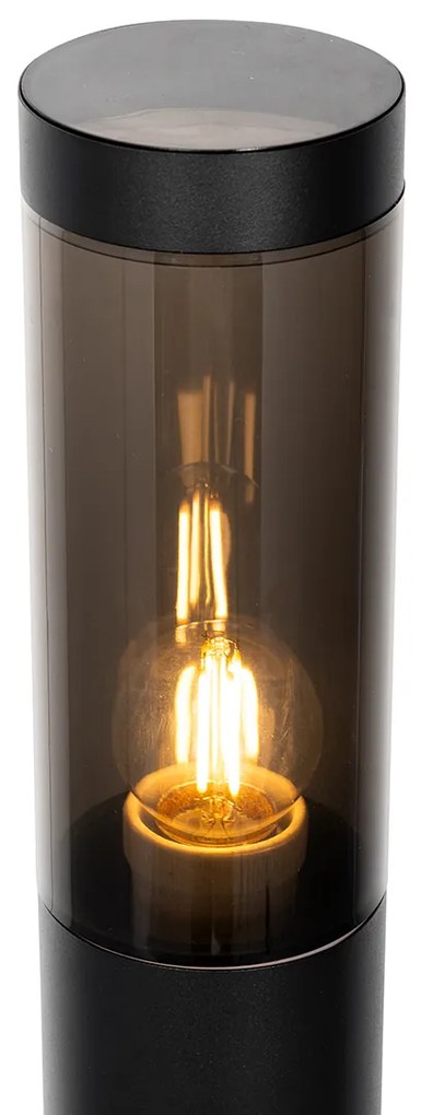 Lampada da palo da esterno moderna nera 80 cm IP44 - Rox