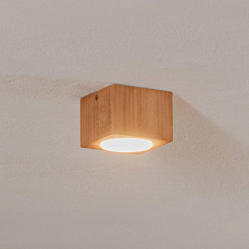 Envostar Ernest Faretto GX53 in legno, angolare