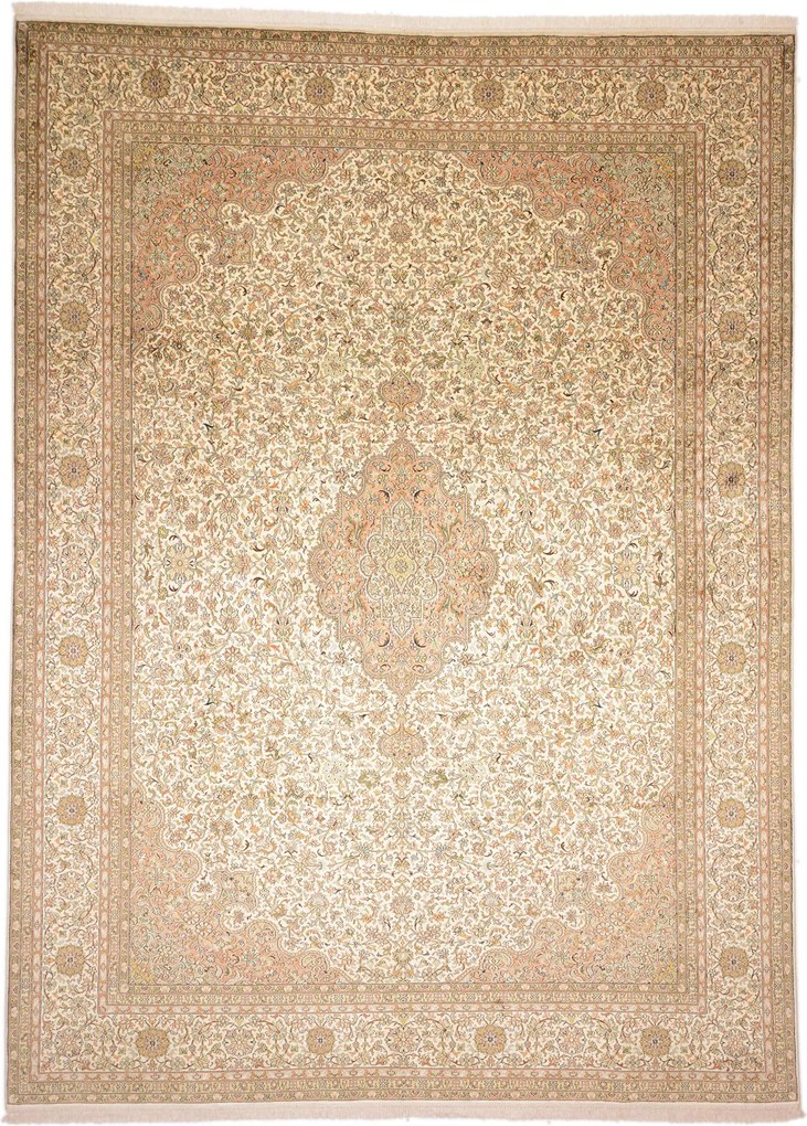 Cashmere Silk Tappeto 250 x 340 (Indian) Annodato A Mano