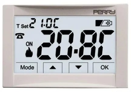 Termostato PERRY Touch bianco