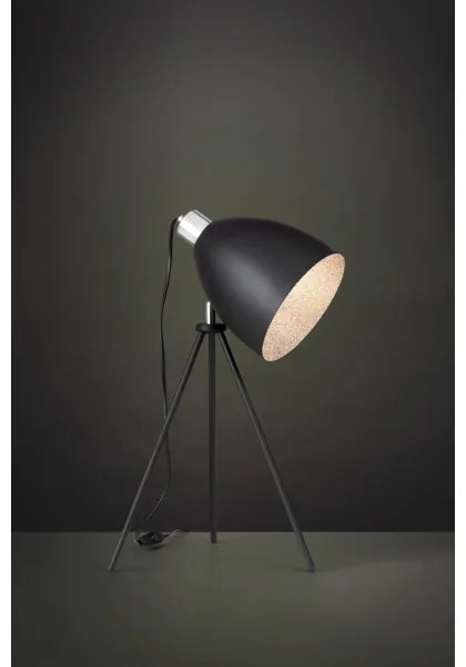 Eglo 79378 - Lampada da tavolo MAREPERLA 1xE27/60W/230V nero